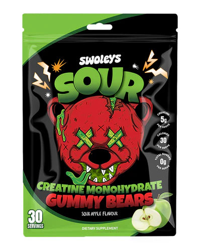 Swoleys Sour Creatine Gummy Bears 30 Serves