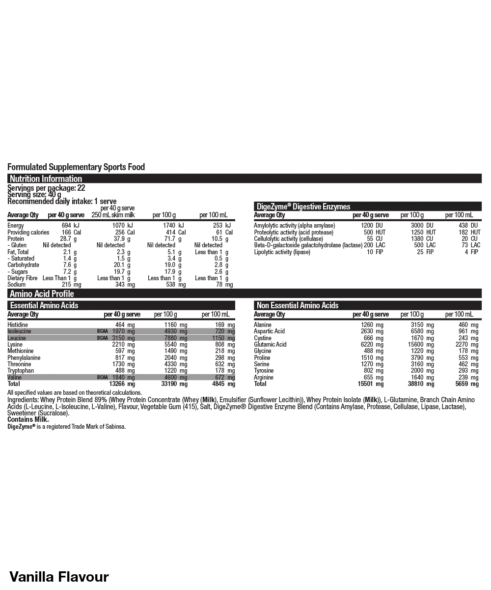 BSc Whey Protein Powder 900g